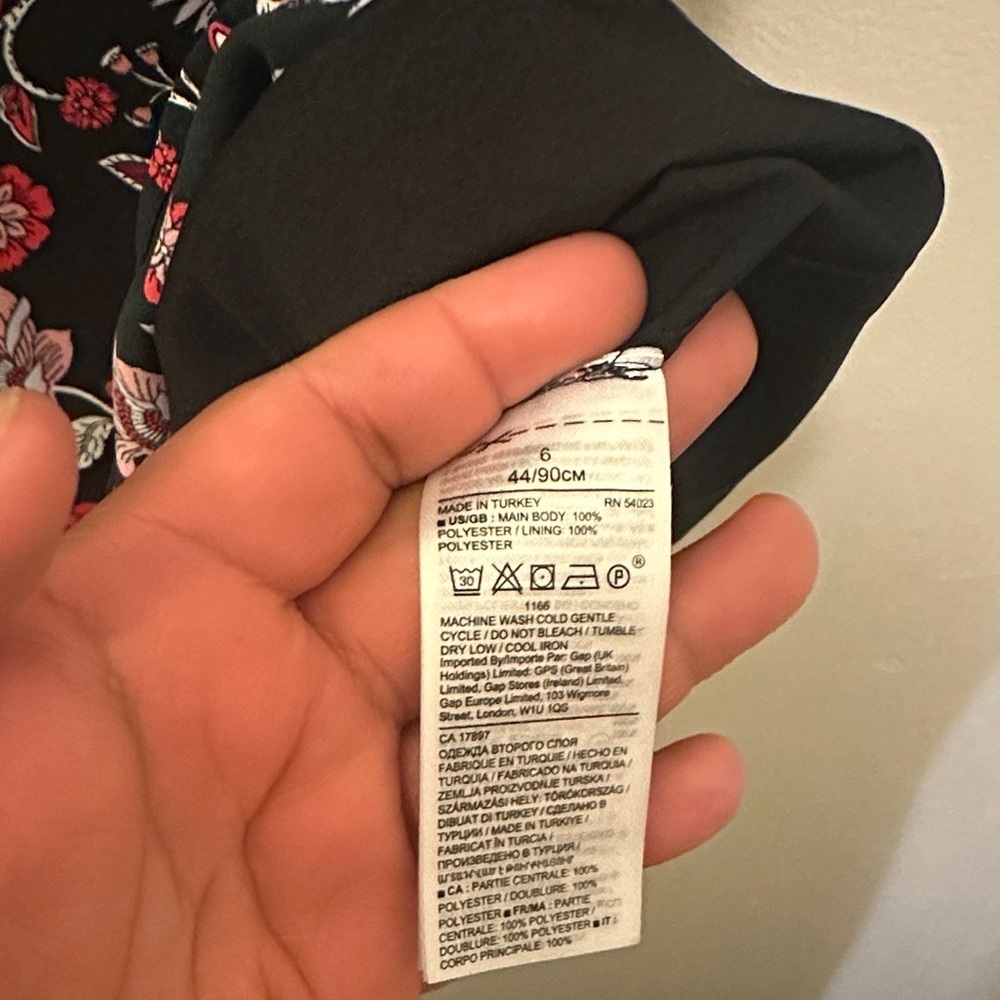 Banana Republic Black Floral Dress - Picture 9 of 9